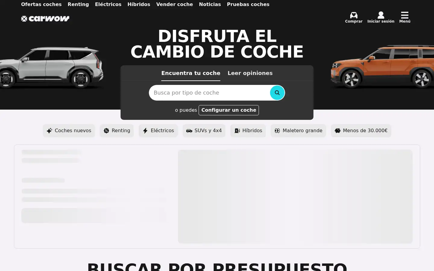 Screenshot of carwow.es