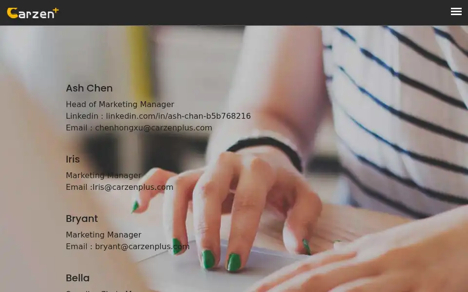 Screenshot of carzenplus.com