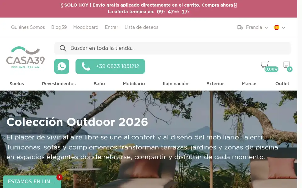 Screenshot of casa39.es