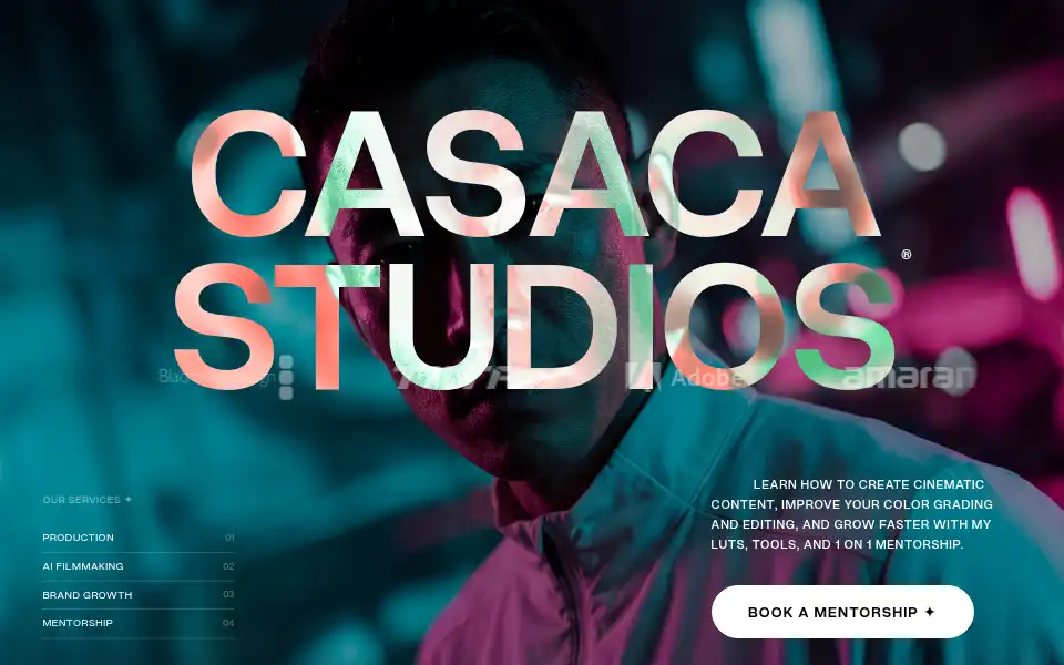 Screenshot of casacafilms.com