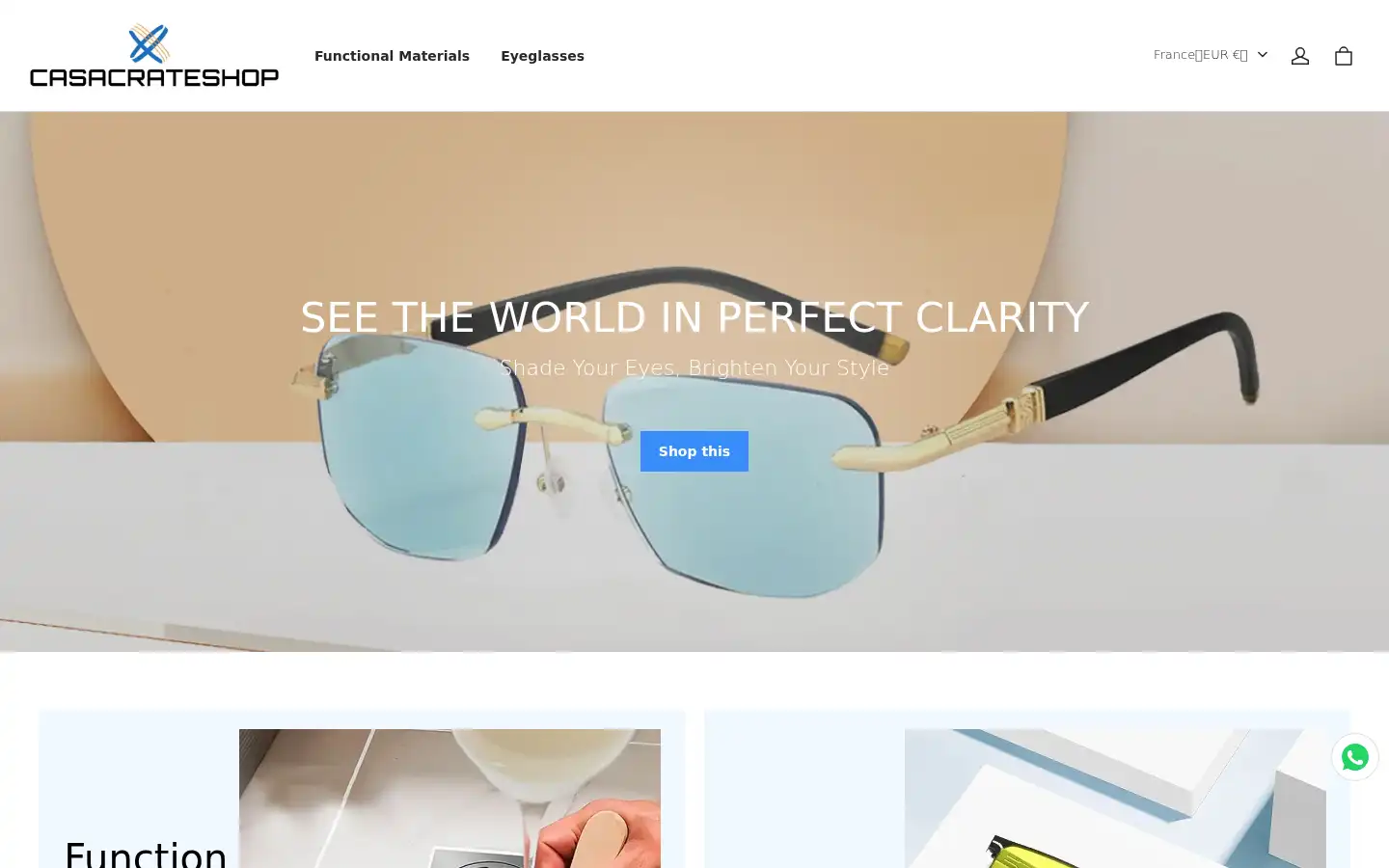 Screenshot of casacrateshop.com