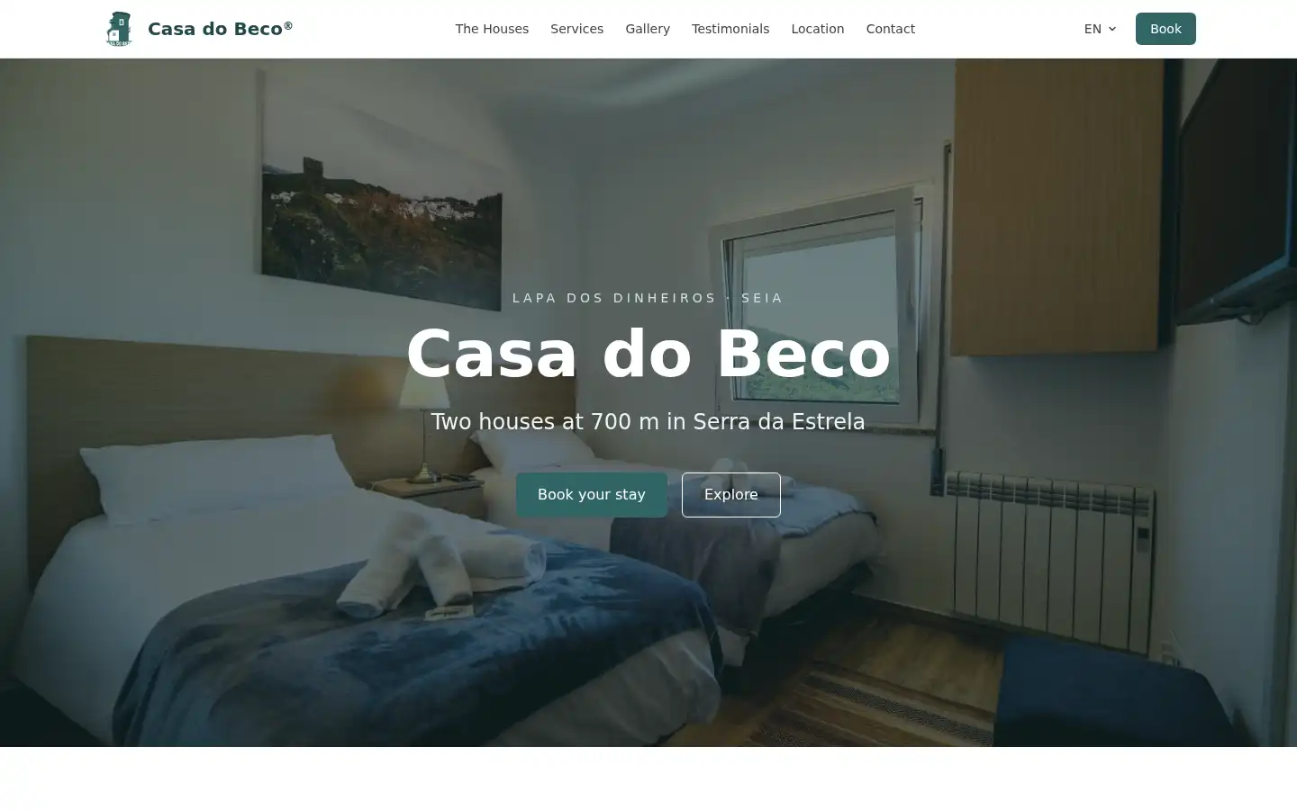 Screenshot of casadobeco.com