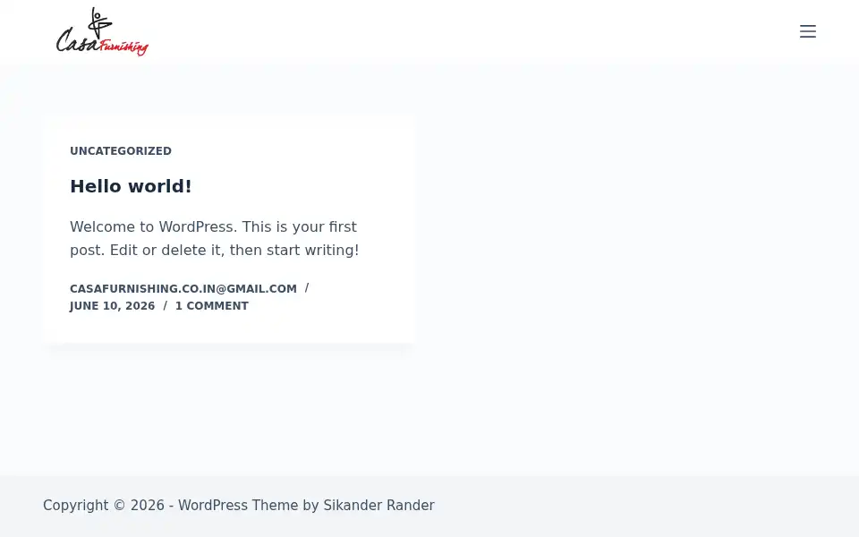 Screenshot of casafurnishing.co.in