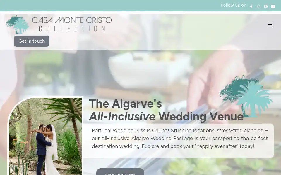 Screenshot of casamontecristocollection.com