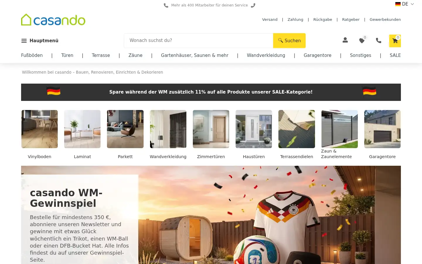 Screenshot of casando.de