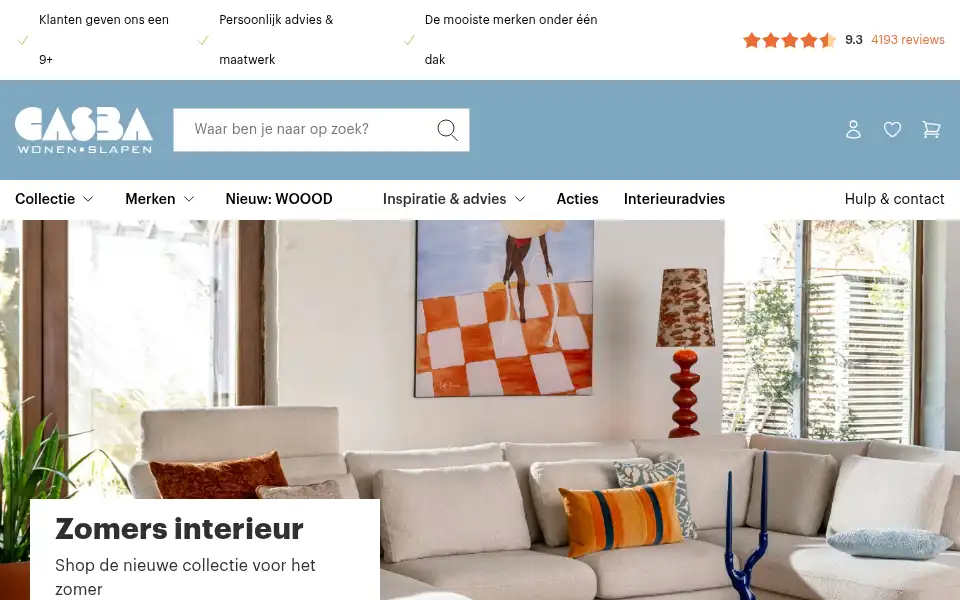 Screenshot of casba.nl