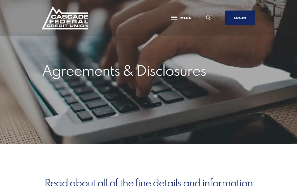 Screenshot of cascadefcu.org