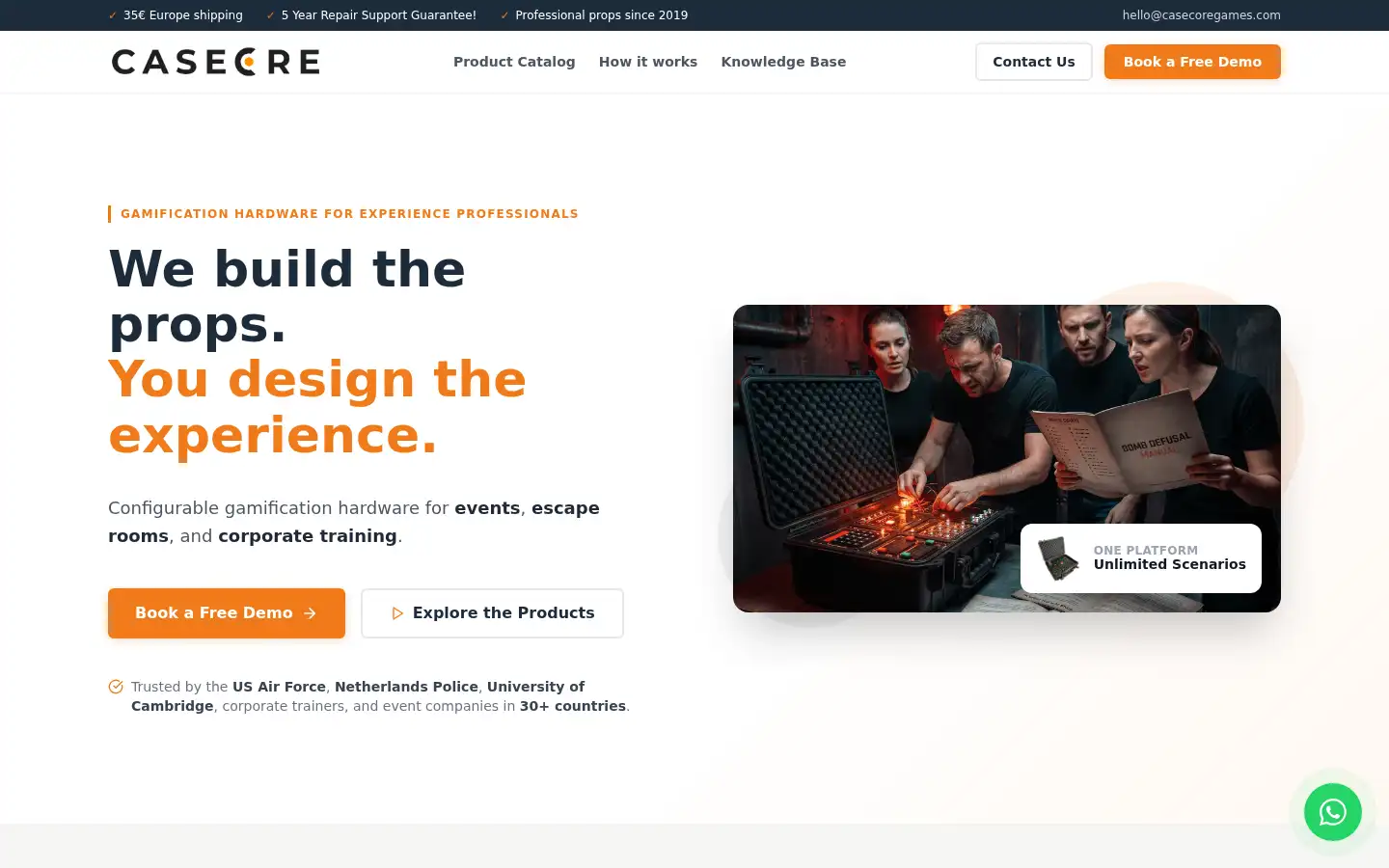 Screenshot of casecoregames.com