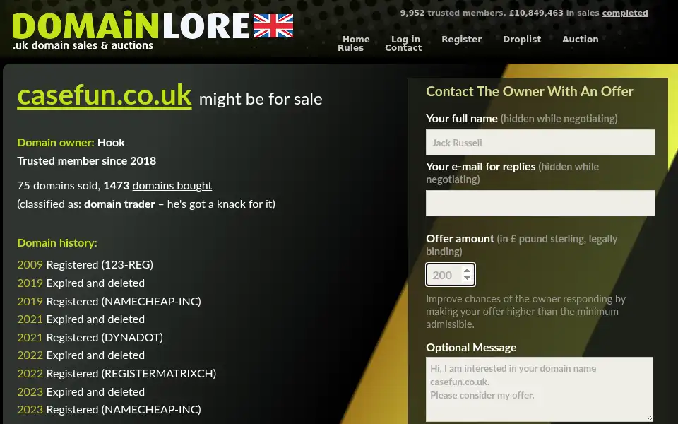 Screenshot of casefun.co.uk