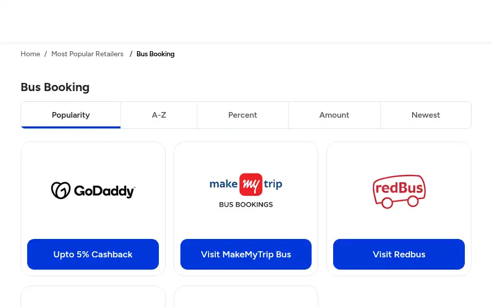 Screenshot of cashkaro.com