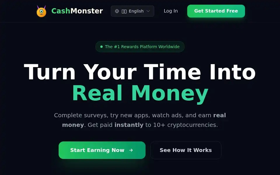 Screenshot of cashmonster.app