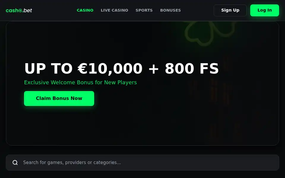Screenshot of cashobet.store