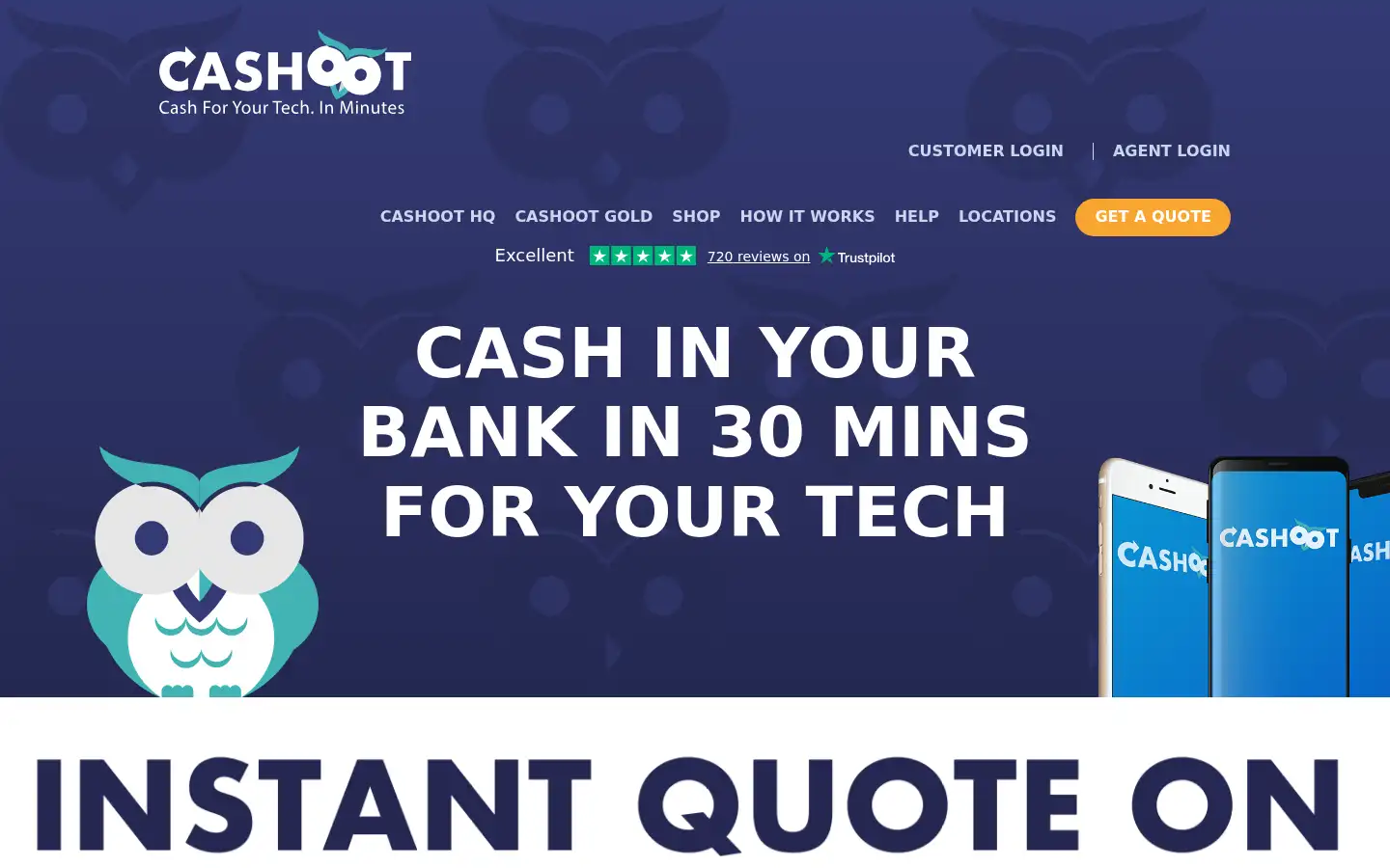 Screenshot of cashoot.com