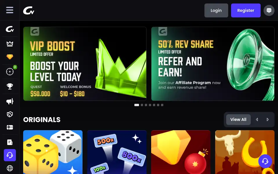 Screenshot of casinet.com
