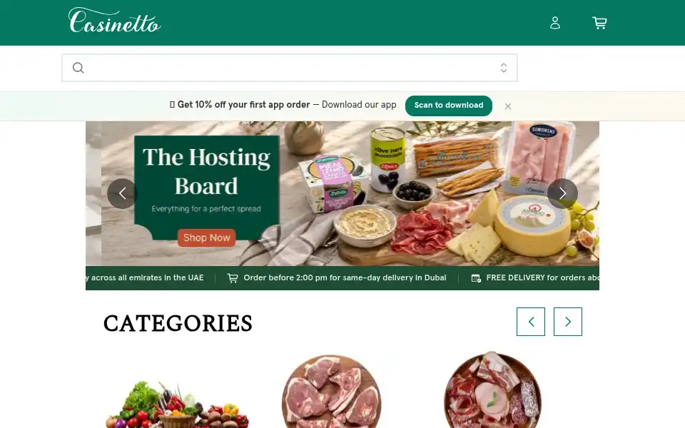 Screenshot of casinetto.com