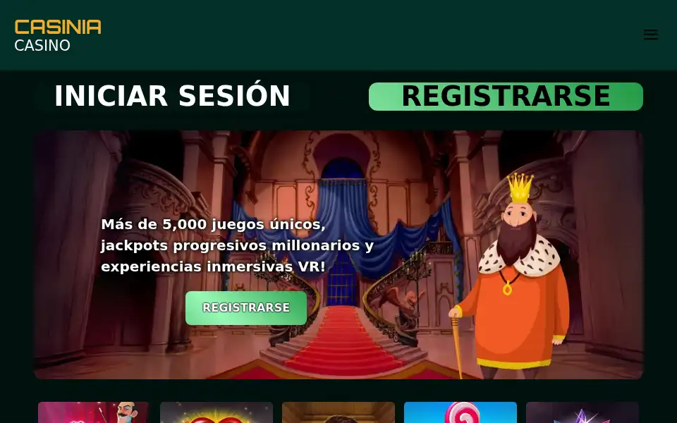 Screenshot of casiniacasino-eu.com