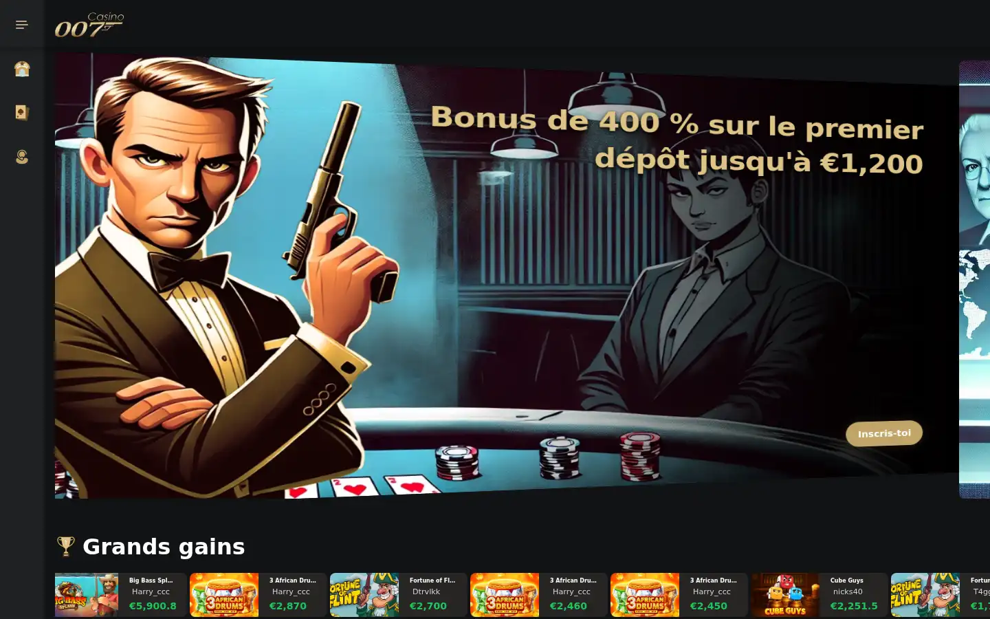 Screenshot of casino-007-online.co.uk