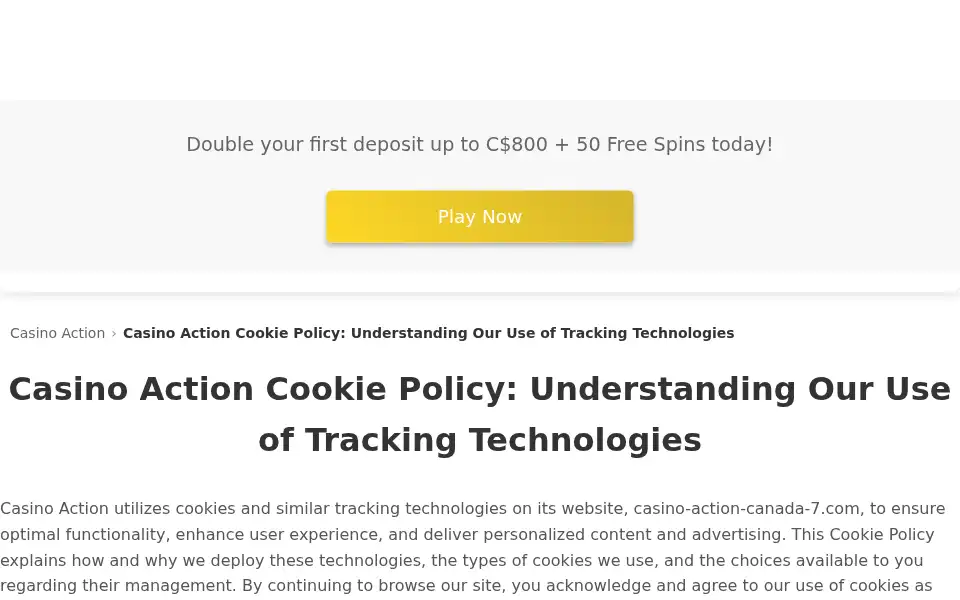 Screenshot of casino-action-canada-7.com