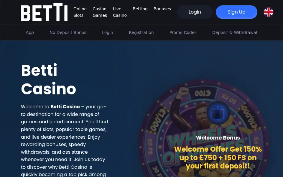 Screenshot of casino-bettiuk.com