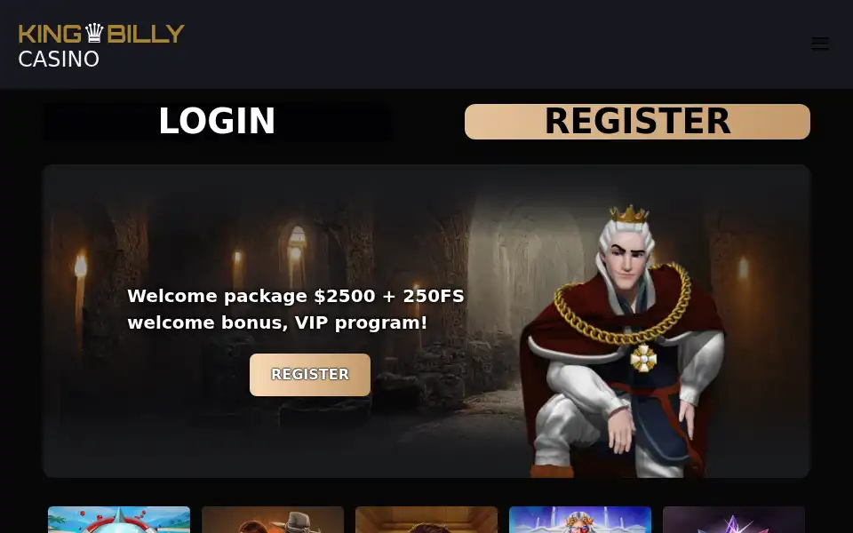 Screenshot of casino-kingbilly.com
