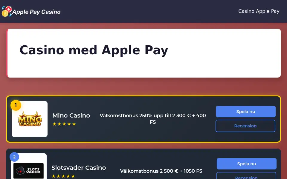 Screenshot of casino-med-apple-pay.com