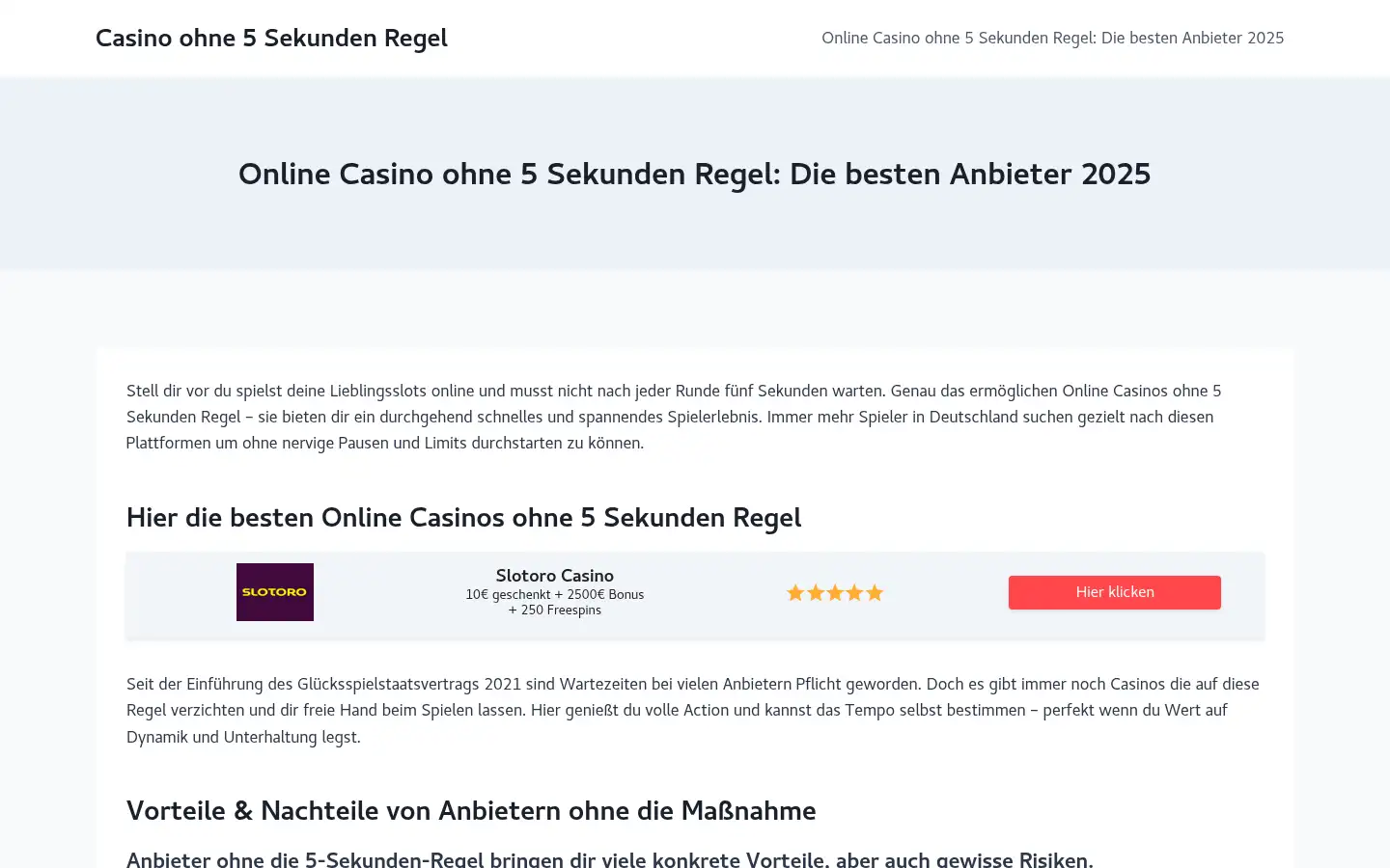 Screenshot of casino-ohne-5-sekunden-regel.com
