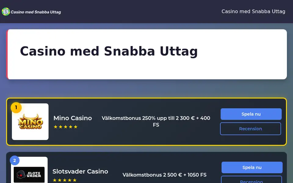 Screenshot of casino-snabba-uttag.info