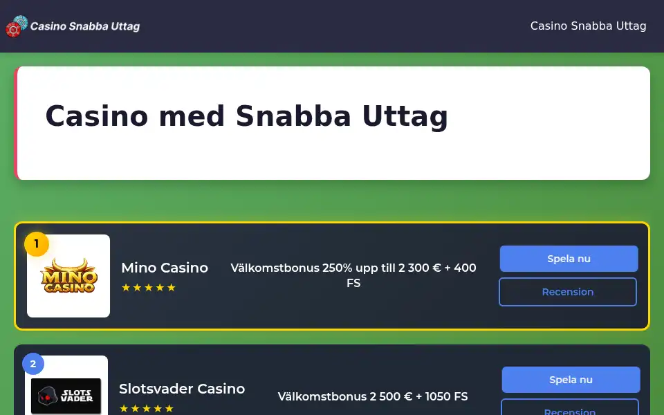 Screenshot of casino-snabba-uttag.org