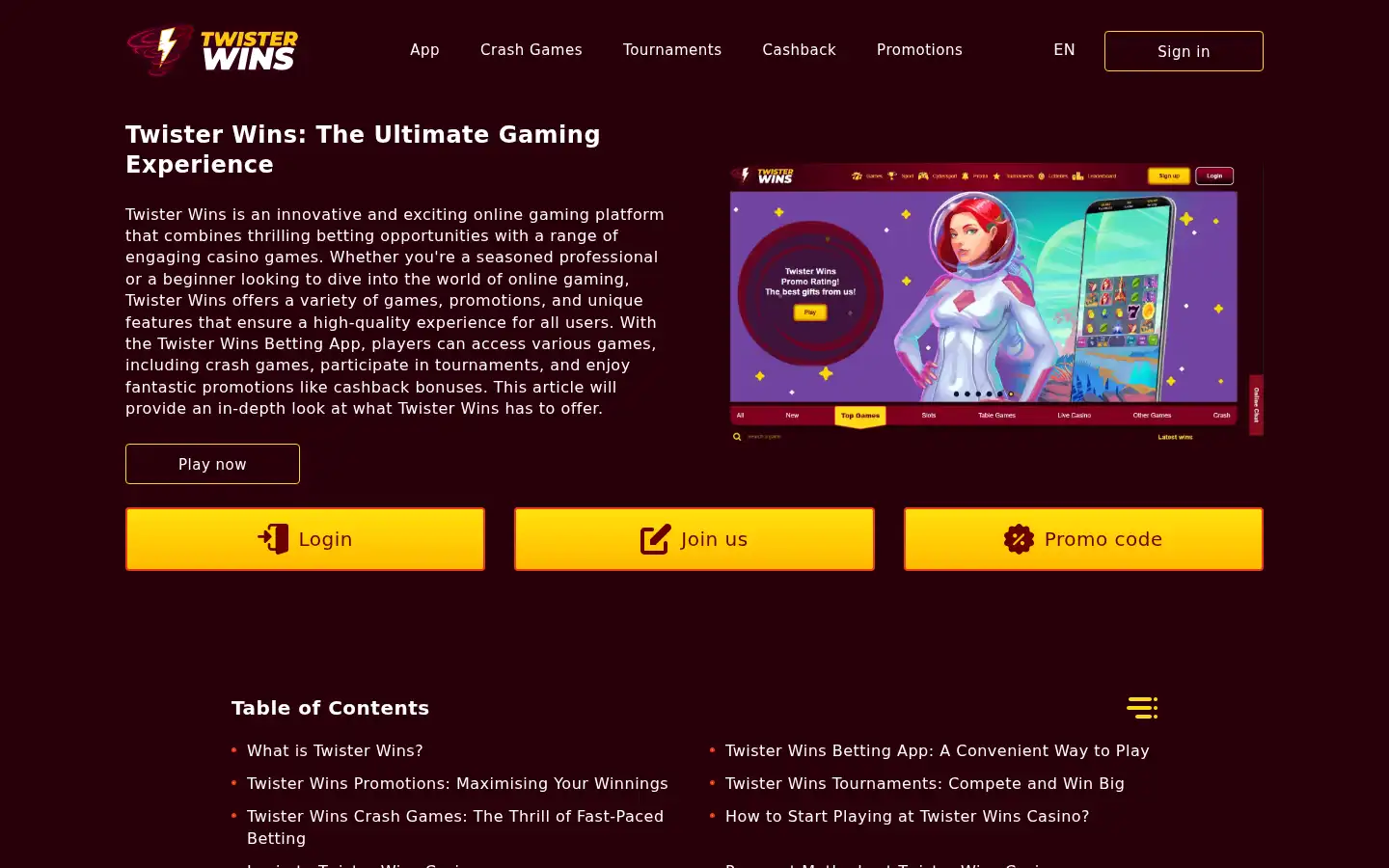 Screenshot of casino-twisterwins.com