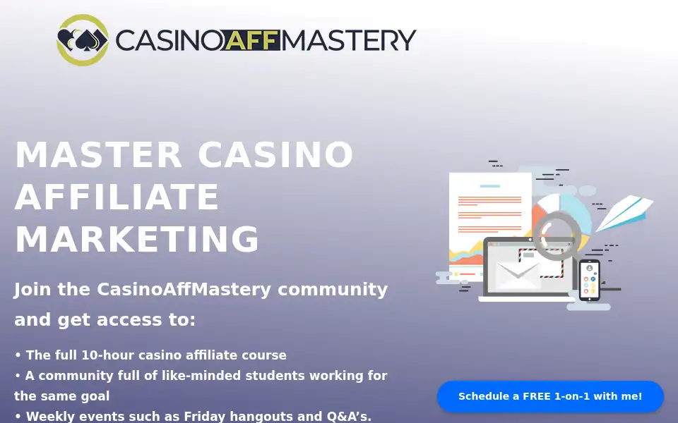 Screenshot of casinoaffmastery.com