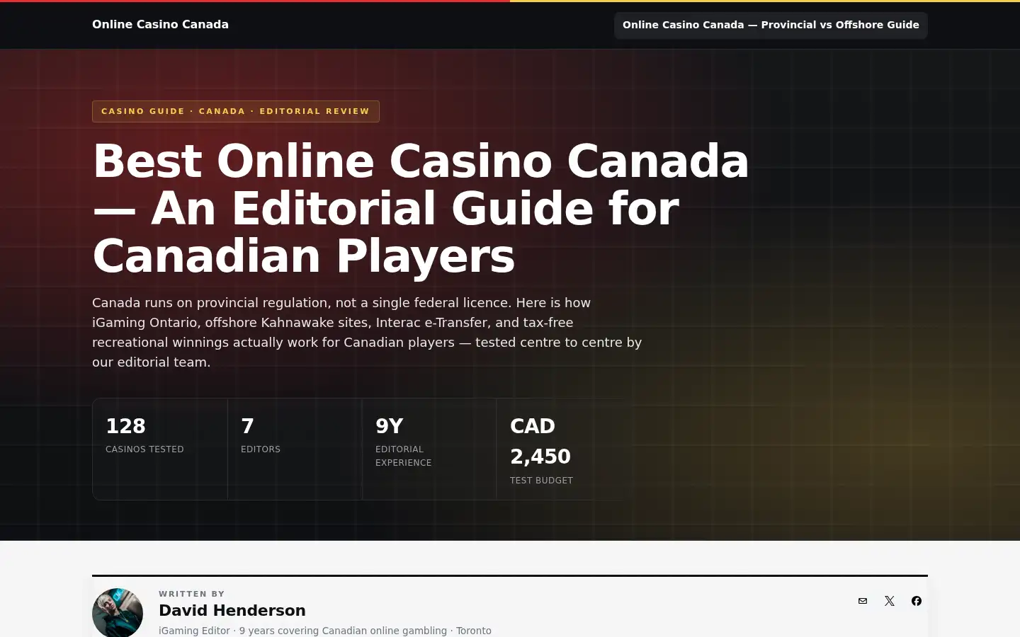 Screenshot of casinocanadas.net