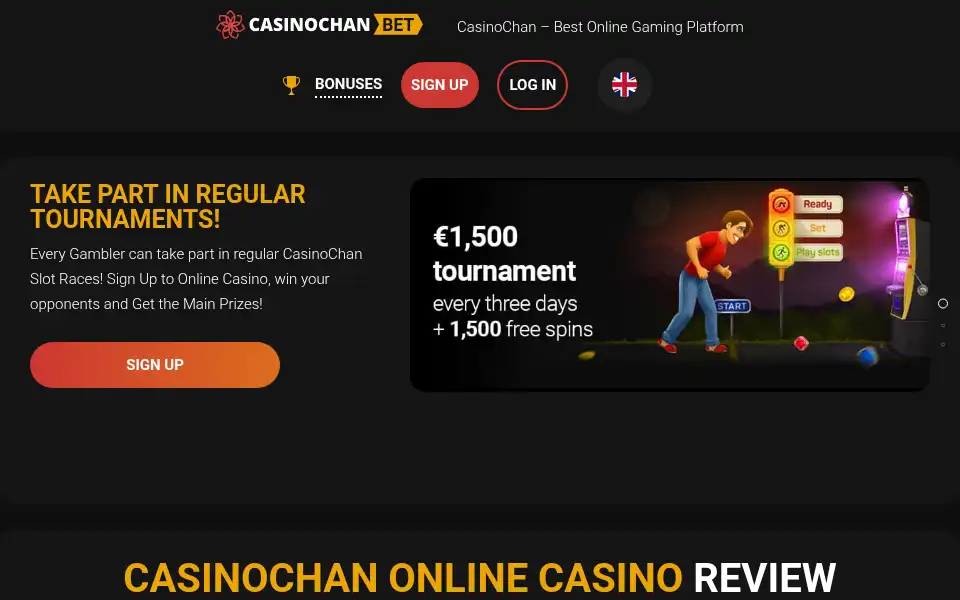 Screenshot of casinochan.bet