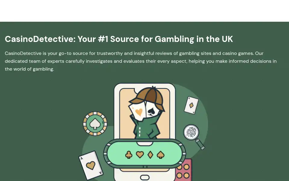 Screenshot of casinodetective.co.uk