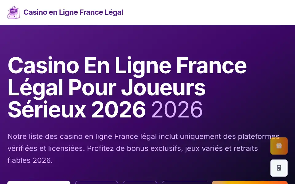 Screenshot of casinoenlignefrancelegal.org