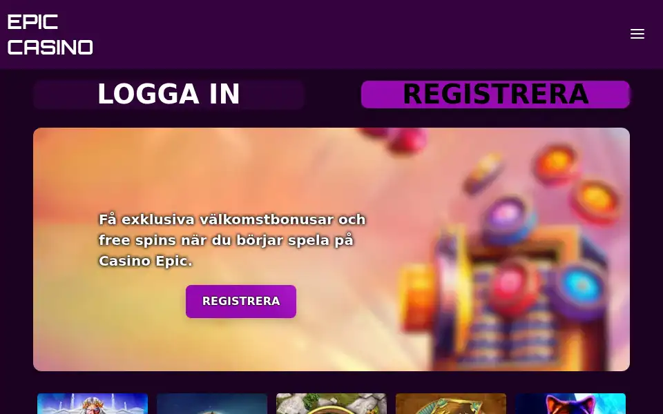 Screenshot of casinoepic-sv.com
