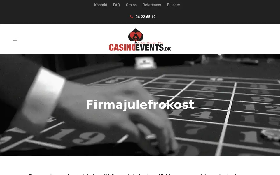 Screenshot of casinoevents.dk