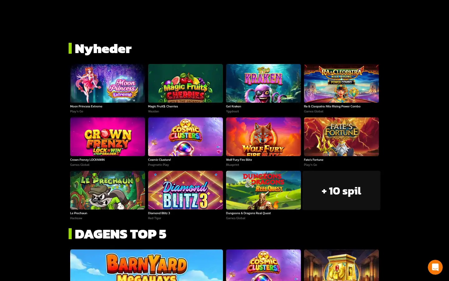 Screenshot of casinogo.dk