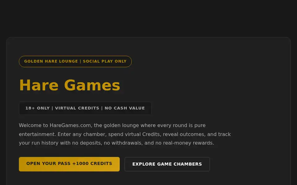 Screenshot of casinohare.com