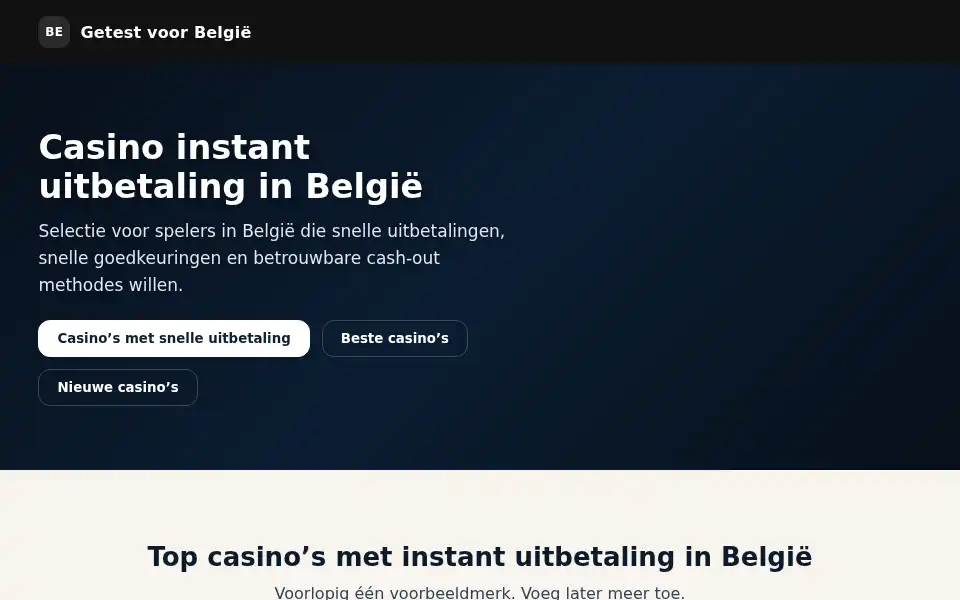 Screenshot of casinoinstantuitbetaling.com