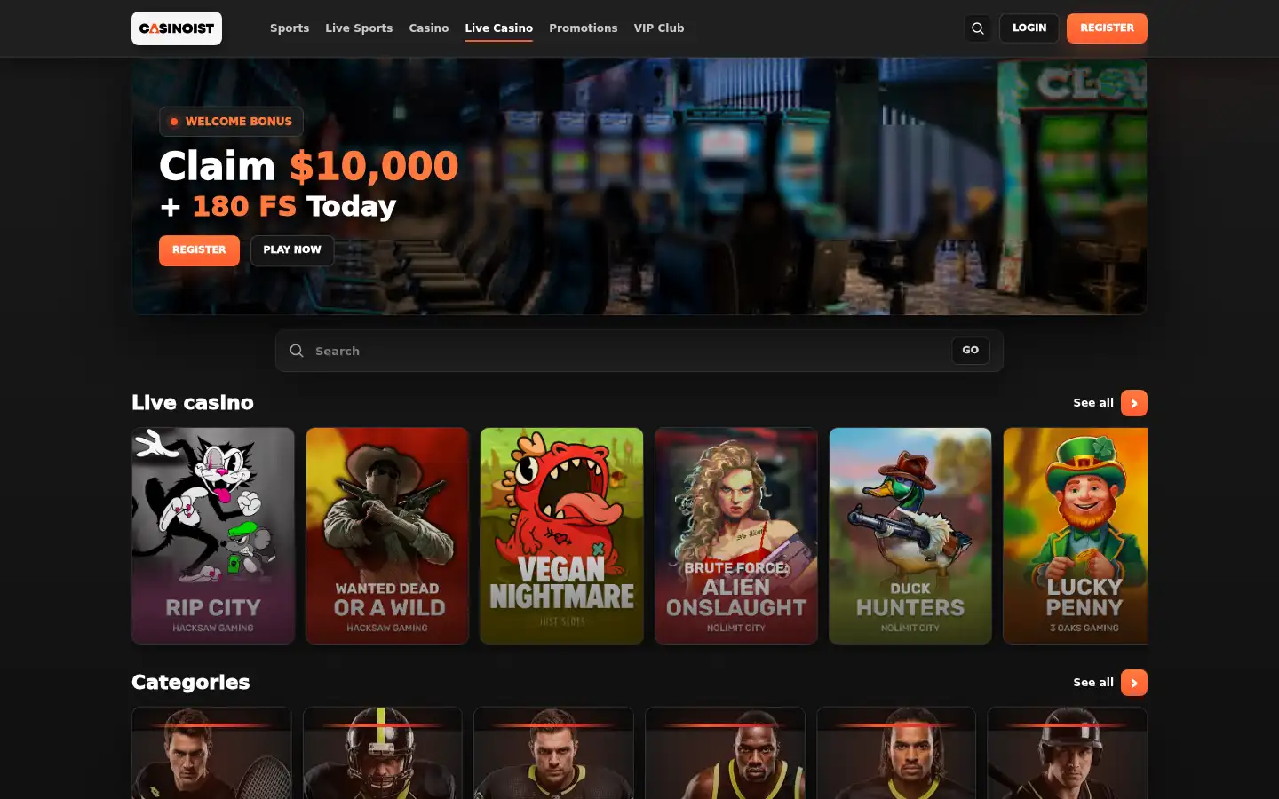 Screenshot of casinoistcasino.me