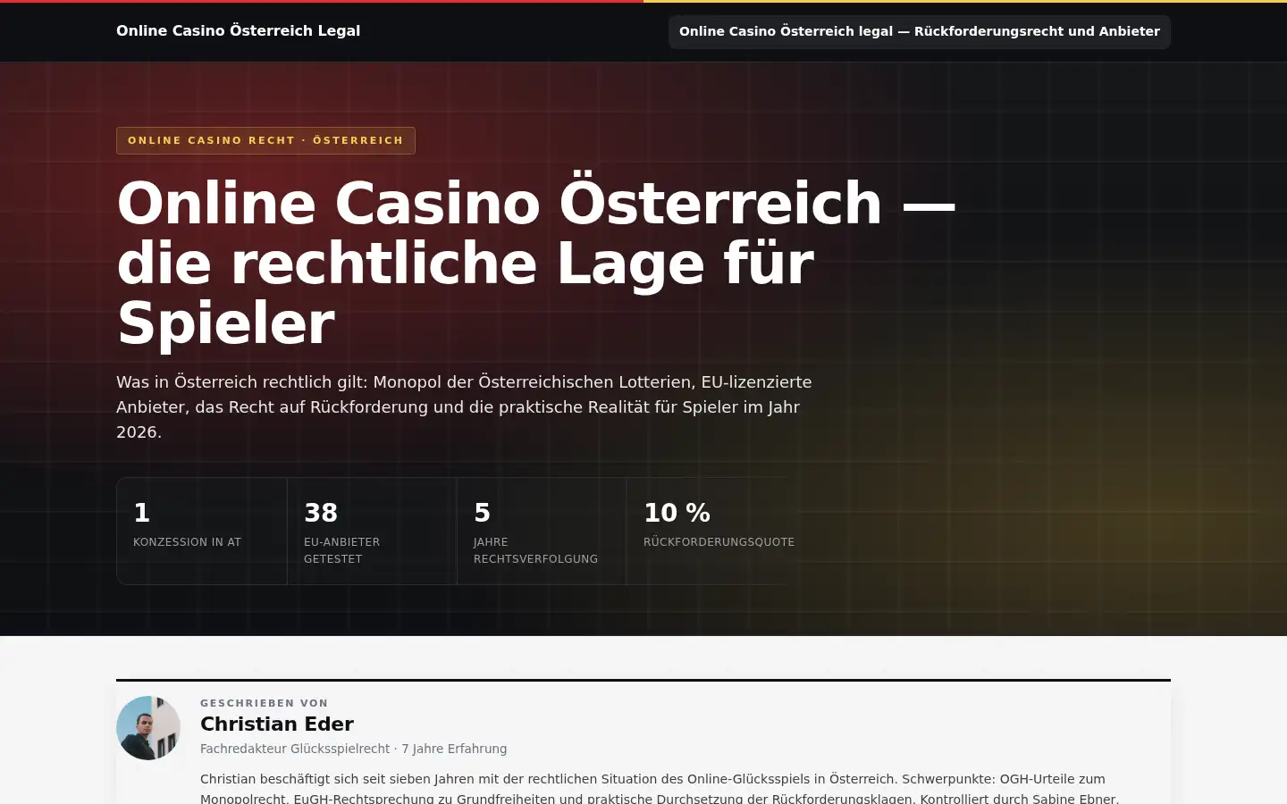 Screenshot of casinolegaly.com
