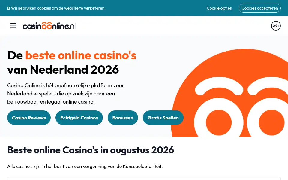 Screenshot of casinoonline.nl