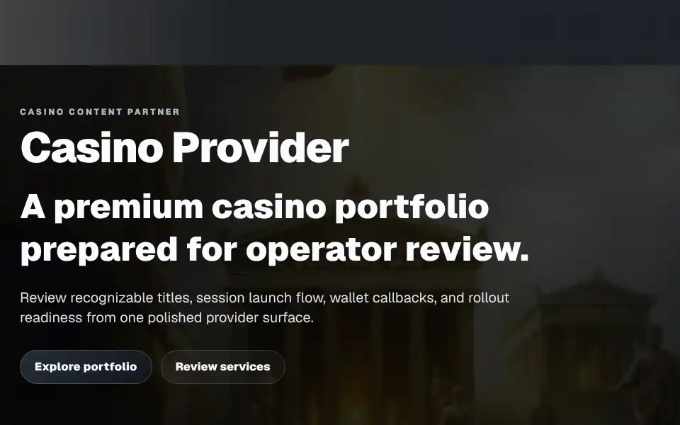 Screenshot of casinoproviders.net