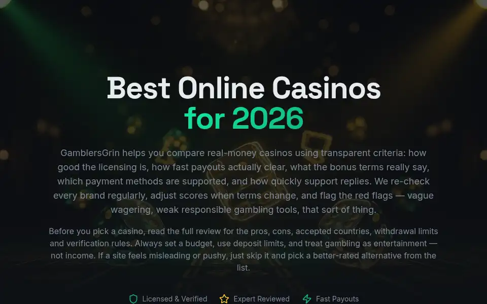 Screenshot of casinosclub.com