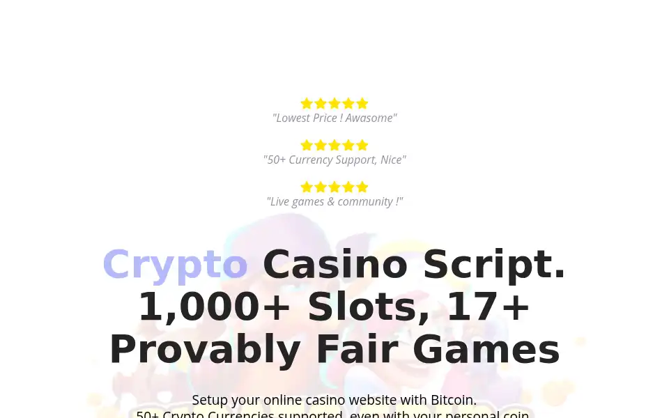 Screenshot of casinoscript.net