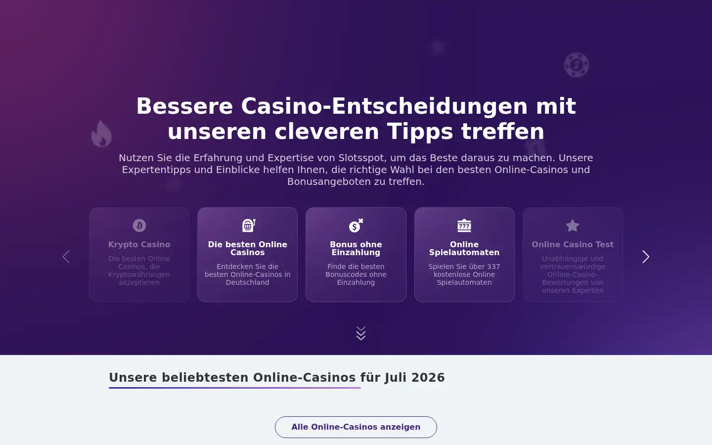 Screenshot of casinospot.de