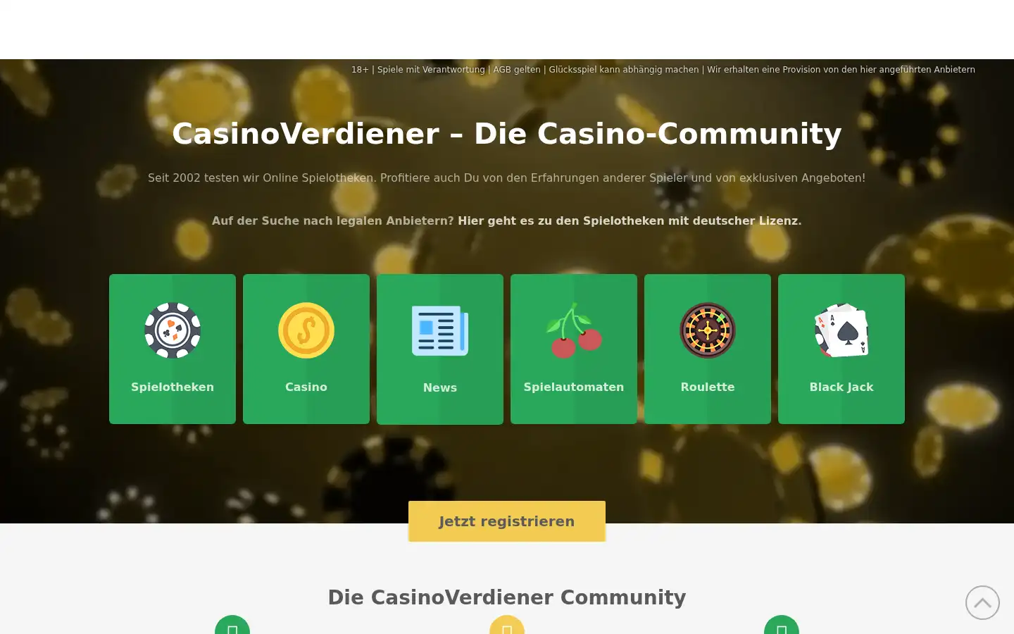 Screenshot of casinoverdiener.com