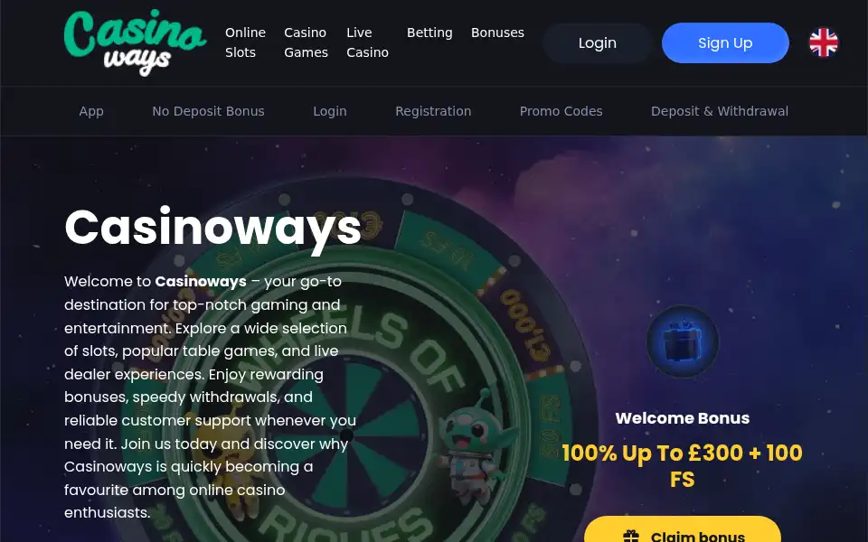 Screenshot of casinoways.us.org