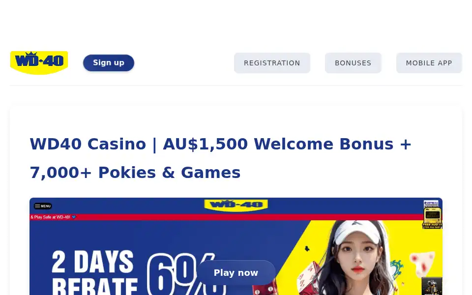 Screenshot of casinowd40.com