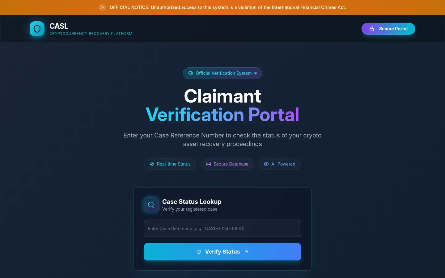 Screenshot of caslglobal.com